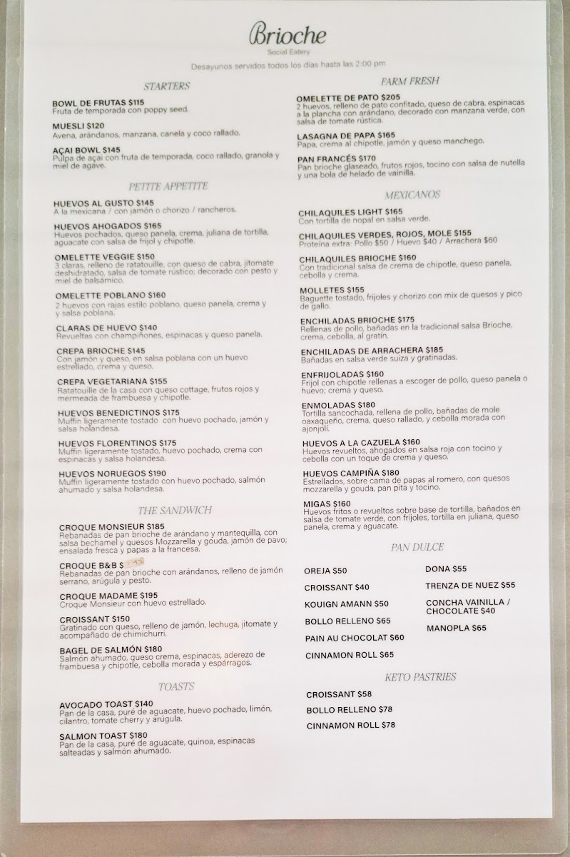 Brioche Bakery Menu - Image 4